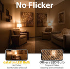 dalattin 24 Pack LED Light Bulbs Soft White 2700K, 60 Watt Equivalent A19 Standard Bulbs, E26 Base, 800 LM, Efficient 9W Energy Saving, Non-Dimmable, 80+ CRI,120V, UL Listed, for Living Room, Office