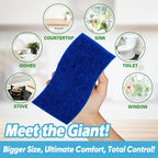 AIDEA XL Scrub Sponges Non-Scratch 6Count, Extra Large Sponges Kitchen, Sponge for Dishes, Cleans Fast Without Scratching Safe for Non-Stick Cookware, Cleaning Power for Kitchen, House