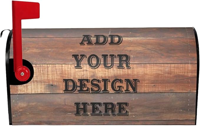 Custom Personalized Mailbox Covers Add Photo Picture Family Name House Address Text Magnetic Mail Cover for Home Garden Yard-14