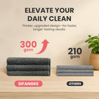 Microfiber Cleaning Cloth, 12 Pack Grey Cleaning Rags for Housekeeping, Reusable Microfiber Towels for Car, Kitchen, Bathroom and Household Cleaning Supplies, 11.8"X11.8"