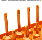 OEMTOOLS 22418 Magnetic Socket Organizer Set, 6-Piece Holder Set Includes 1/4", 3/8", 1/2" Drive Metric SAE Socket Trays, Tool Box Organizer, Christmas Gift for Men(Sockets not Included)