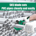 PVC Pipe Cutter for Sch 40 PVC Pipe with extra blade，Up to 2-1/2" Ratchet Pipe Cutter Pex Cutting Tool for Cutting PEX, PVC, PPR Plastic Hoses and Plumbing Pipe (Dark Green,inch64mm)