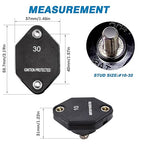 GLOSO Circuit Breaker Car Truck RV Automotive Marine Boat 51 Series T1 Auto Reset Mini Panel Mount #10-32 Threaded Stud w/Nylock 32Vdc (70A)