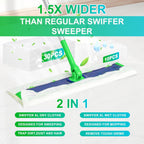 40 Count XL Dry+Wet Mopping Cloths Kit for Swiffer Sweeper XL Mop - Disposable X-Large Mop Pad Refills - Multi-Surface Pads Kit Includes 30 Dry Sweeping Cloths & 10 Wet Mopping Pads for Floor Cleaning