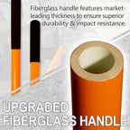 VNIMTI Cultivator for Gardening, 4 Tines Garden Cultivator with Fiberglass Handle, 58 Inches