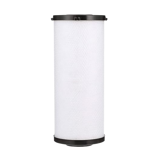 Watts Premier 1-Pack Radial Flow Carbon Block 20-Micron Cartridge, Reduces Chlorine Taste and Odors Up to 50,000 Gallons/189,000 Liters at 3 GPM, Dirt Holding Capacity 2.2 Lbs./1 Kg