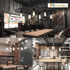 MASTERY MART 6 Pack Vintage Edison Bulbs, E26 Led Bulb 5.5W Equivalent to 60W, Dimmable, 4000K Cool White, High Brightness Antique ST19, Clear Glass