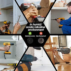 Black Head 100 PCS #8X2" Stainless Steel Phillips Flat Head Wood Screws,Stainless Steel 18-8 A2(304) Screw,Home Screw Kit by QISHENG