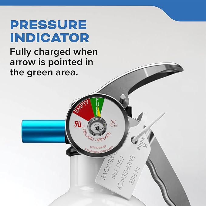 Kidde Mariner 5 Fire Extinguisher for Boats, Single-Use 5BC