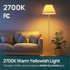 Linkind A19 LED Light Bulbs Dimmable, 60W Equivalent, Energy Efficient 9W, 2700K, 800 Lumens, E26 Standard Base, Lighting for Bedroom Living Room Home Office, 24 Packs