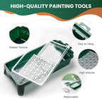 Paint Roller Kit, 15 Pcs 4 Inch Small Roller, Paint Tray, Paint Tray Liners and Paint Roller Frame, Home Improvement Paint Supplies, Mini Paint Rollers for Painting Walls