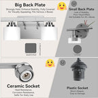 4-Light Bathroom Light Fixtures, 27" Modern Vanity Lights Over Mirror with Milky White Glass Shade, Brushed Nickel Wall Sconce, Classic Wall Light Fixture for Mirror Living Room Cabinet Bedroom Porch