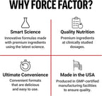 Force Factor Smarter Greens Superfoods + Digestion Powder, 3-Pack, Greens Powder with 2 Billion Probiotics, Digestive Enzymes, and Antioxidants to Detox, Cleanse, and Support Immunity, 90 Servings
