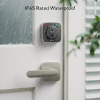 ULTRALOQ Passage Lever Door Handle, Reversible Handle No Lock for Interior or Exterior Door, Closet, Hallway, Adjustable Latch Backset, IP65 Waterproof, Satin Nickel, Zinc Alloy