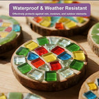 200g Mosaic Tile Glue Clear, Mosaic Adhesive, Strong Bond, Fast Drying, Waterproof, Non-Toxic, Perfect for DIY Tile Art Projects & Craft Enthusiasts