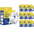 10 Packs Double Sided Tape Heavy Duty, Nano Tape Mounting Tape Clear Multipurpose Strong Adhesive Tape for Home, Office, 1.2 in × 9.85 FT