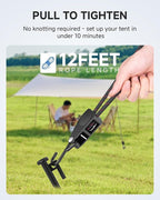 Fondwell 1/4" Tie Downs Ratchet Straps: 2 Pack of Adjustable Grow Light Rope Hangers - Mini Ratchet Straps for Various Hanging and Strapping