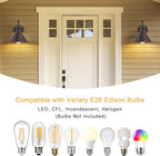 Gooseneck Outdoor Wall Sconce 1-Light E26 Socket Farmhouse Wall Mount Porch & Patio Lights,9.3Inch Width Casting Aluminum Shade,Oil Rubbed Bronze,Easily Installed in Outdoor and Indoor.