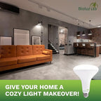 Bioluz 8 Pack LED Light Bulb BR40 Light Bulbs 2700K Warm White 90 CRI Dimmable UL-Listed CEC Title 20 Compliant 1250 Lumen Led Bulbs Outdoor/Indoor Flood Lights | Lightbulb for Outdoor Lighting