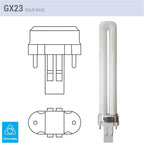 (Pack of 4) 13-Watt Single Tube 2 Pin GX23 (see photos) Base - 3500K Neutral White 35K CFL Light Bulb - Replacement for Sylvania 20335/21137 CF13DS/835- Philips 146845 PL-S 13W/835 GE 97569F13BX/835