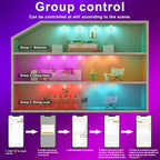 Smart Recessed Lighting 6 Inch RGBCW Color Changing 16W LED Recessed Ceiling Light with Junction Box,1350LM Canless LED Downlight Compatible with Alexa,Dimmable by Bluetooth Control -6 Pack