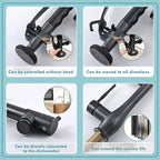 GIMILI Oil Rubbed Bronze Kitchen Faucet with Pull Down Sprayer Single Handle High Pressure Kitchen Sink Faucet Commercial Double-Headed Kitchen Faucets