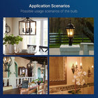 FLSNT 100W Equivalent LED Candelabra Bulbs, 800LM Dimmable LED Chandelier Light Bulbs, 2700K Soft White, E26 Base, 6 Pack UL Listed.