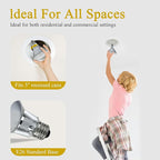 Par30 39W Long Neck Halogen Flood Light Bulbs 6pcs, 120V 2700K Warm White Dimmable High Brightness, E26 Base, Great for Accent Lighting, Tracking Light, Recessed Light Bulb