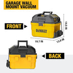 DEWALT Portable 6 Gallon 5 Horsepower Wall-Mounted Garage Wet Dry Vacuum Cleaner DXV06G