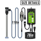 2000W Submersible Hot Tub & Pool Portable Electric immersion Water Heater with Temp Control & GFCI for Swimming Pools, Bathtubs, inflatable pool, baptism pool, above ground pool & Spa tub