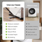 Appliance Rollers Heavy Duty,Newest Extendable Appliance Sliders,Liftable Washing Machine Base,Easily Move Washer and Dryer Machines,Refrigerators,Furniture-Black