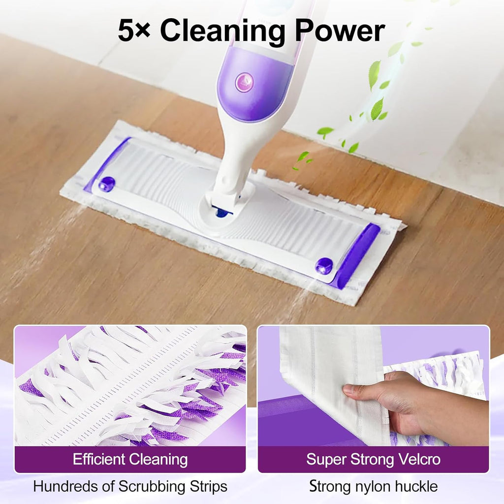 5X Cleaning Power Mop Pads for Swiffer Power Mop, Disposable Power Mop Pad Refills, Replacement Floor Cleaning Refills, Multi-Surface Wood Floor Replacement Pads (32)