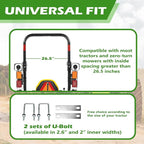 Montex Heavy Duty Tractor Tool Box, 24"x 10.5"x 10.5" Tractor Basket Attachment Suitable for Most Tractors, Multi Function Tractor Accessories