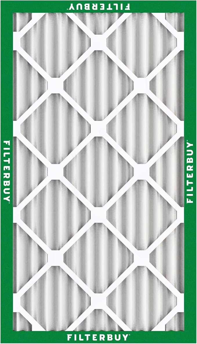 Filterbuy 14x25x2 Air Filter MERV 8 (MPR 700) Dust Defense Replacement (6-Pack), Electrostatic Pleated HVAC AC Furnace Filters, Made in USA (Actual Size: 13.50 x 24.50 x 1.75)