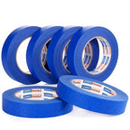 ADHES Upgrade Blue Painters Tape, Masking Tape for Painting 6 Rolls x 0.94 Inch x 60 Yards, Blue Paint Tape No Residue Outdoor Anti UV Multi Surface Use, Total 360 Yards