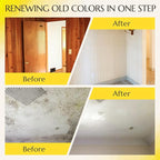 DWIL White Paint for Wall, Water-Based Ceiling Paint with Roller Kit - Interior/Exterior - No Sanding, Quick Drying, Low Odor - Perfect for Wall, Ceiling & More, 50-55sq.ft, 32 Oz, Semi-Gloss White