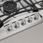 Empava 36 in. Gas Stove Cooktop 5 Italy Sabaf Sealed Burners NG/LPG Convertible in Stainless Steel, 36 Inch