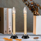 25 Pack Candle Light Bulbs C26 Torpedo Candelabra Bulbs 7 Watt Clear, E12 Base Bulbs for Chandelier Light Night Light Electric Window Candle Lamps ASIN