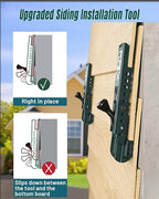 Upgraded Siding Installation Tools for 5/16-Inch, 3/8-Inch, 7/16-Inch Fiber Cement Lap Siding - Gauge With Adjustable Reveals, Polycarbonate Body, 2 Packs