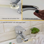 4PCS 2.2 GPM Faucet Aerator, 2 Pack Aeration Filter Replacement Parts With Brass Housing 15/16 Inch 24mm Male Thread Aerator Faucet Filter With Gasket For Kitchen And Bathroom (Black)