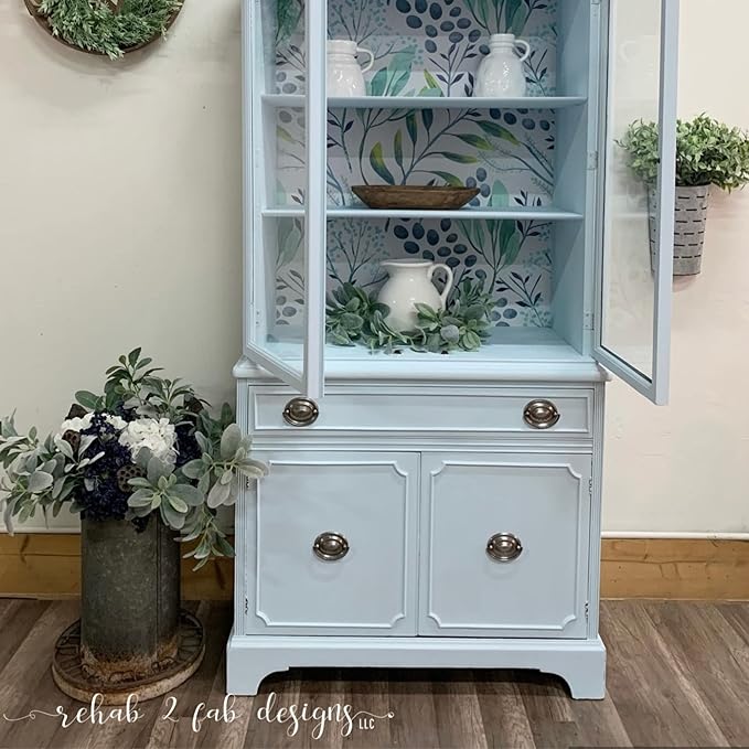 Dixie Belle Paint Company Chalk Finish Furniture Paint - Haint Blue (32oz) - Matte Pastel Blue Chic Chalk Mineral DIY Furniture Paint