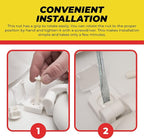 Qualihome Plastic Toilet Seat Screws Replacement - Durable Toilet Nuts - Bolts for Toilet - Toilet Screw Plastic Hardware - Easy Install for Toilet Lid