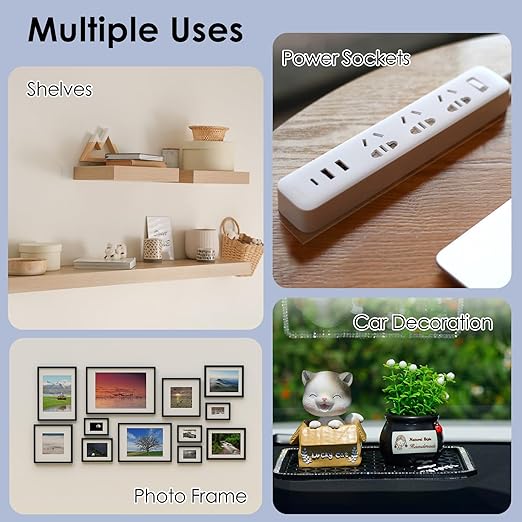 10 Packs Double Sided Tape Heavy Duty, Nano Tape Mounting Tape Clear Multipurpose Strong Adhesive Tape for Home, Office, 1.2 in × 9.85 FT