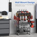 CCCEI Black Heavy Duty Power Strip Surge Protector 20 AMP, 8 Outlets 12 Gauge Industrial Shop Garage Metal Multiple Outlets, 6 FT Extension Cord 5-15P Adapter High Amp 6-20R T-Slot 20a for Appliance