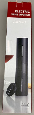 AIKARO - Electric Wine Bottle Opener Automatic Electronic Corkscrew, Rechargeable