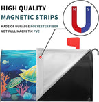 Nautical Sea Turtle Coral Seashell Mailbox Covers Summer Ocean Beach Blue Mailbox Covers Magnetic Standard Size 21x18 Inch Waterproof Mail Box Wraps Post Letter Box Covers Garden Yard Outdoor Decor