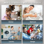 Electric Tankless Water Heater, GREATBEAR 6KW On Demand Water Heater Electric 240V, Point of Use Instant Hot, With Self Modulating GT60W White