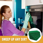 100 Pcs Scouring Pads,Heavy Duty Scour Pads,4 x 5.95 inch Reusable Green Scrub Pads for Metal Grills & Kitchen Scrubbers,Non-Scratch Scrubbing Pads for Household Kitchen Dishes Sink Bathtub