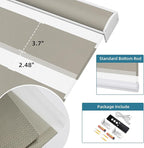 SmartWings Motorized Zebra Shades Work with HomeKit, Alexa, Google Home, 90% Blackout Light Filtering Day Night Sheer Blinds, Privacy Light Control, for Home/Office, Customized, Beige