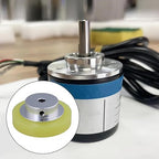 CNBTR 50x6mm Aluminum Silicone Industrial Encoder Wheel Meter Measuring Wheel for Rotary Encoder (Pack of 2)